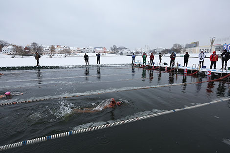 Belarus' open winter swimming championship Minsk Open 