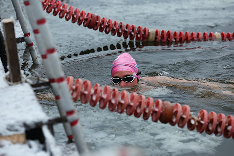 Belarus' open winter swimming championship Minsk Open 