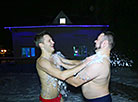 Belarusian Orthodox believers take ice plunges for Epiphany