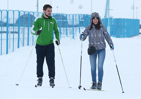Першая лыжная траса сезона-2018 адкрылася ў Мінску