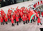 Team Belarus at Winter Olympics opening ceremony 