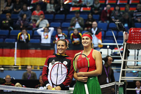 Belarus-Germany Fed Cup 2018 tie: Arina Sobolenko - Tatiana Maria