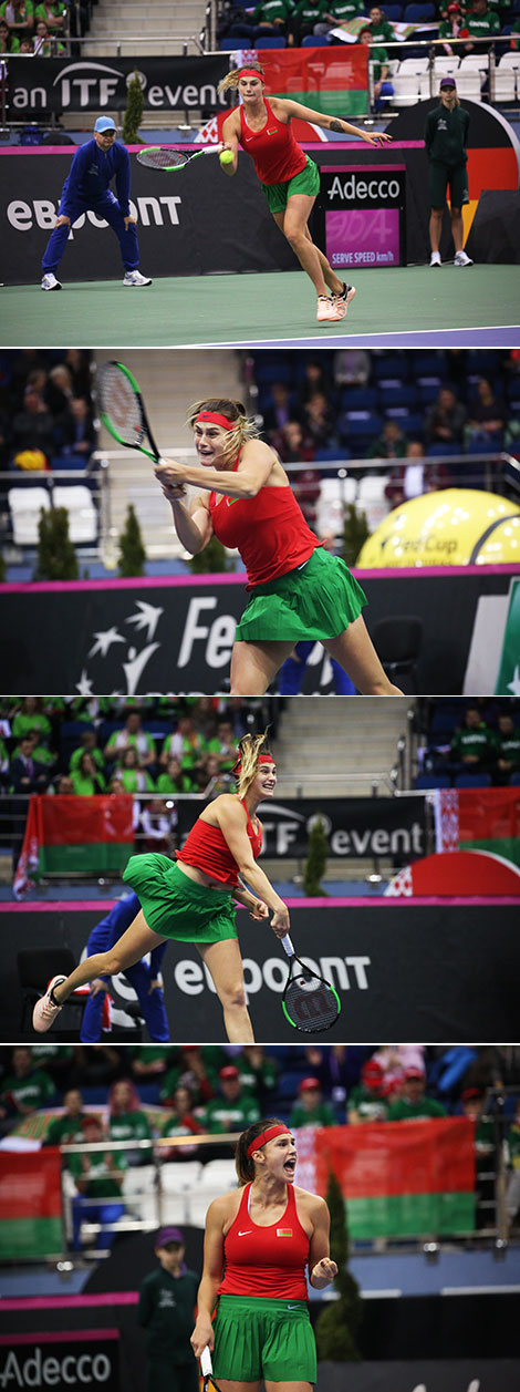 Belarus-Germany Fed Cup 2018 tie: Arina Sobolenko - Tatiana Maria
