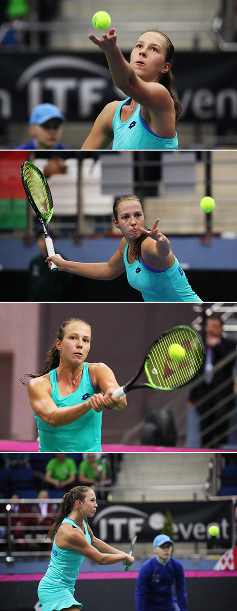 Day two of 2018 Fed Cup quarterfinal: Vera Lapko vs Tatjana Maria