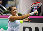 Day two of 2018 Fed Cup quarterfinal: Vera Lapko vs Tatjana Maria