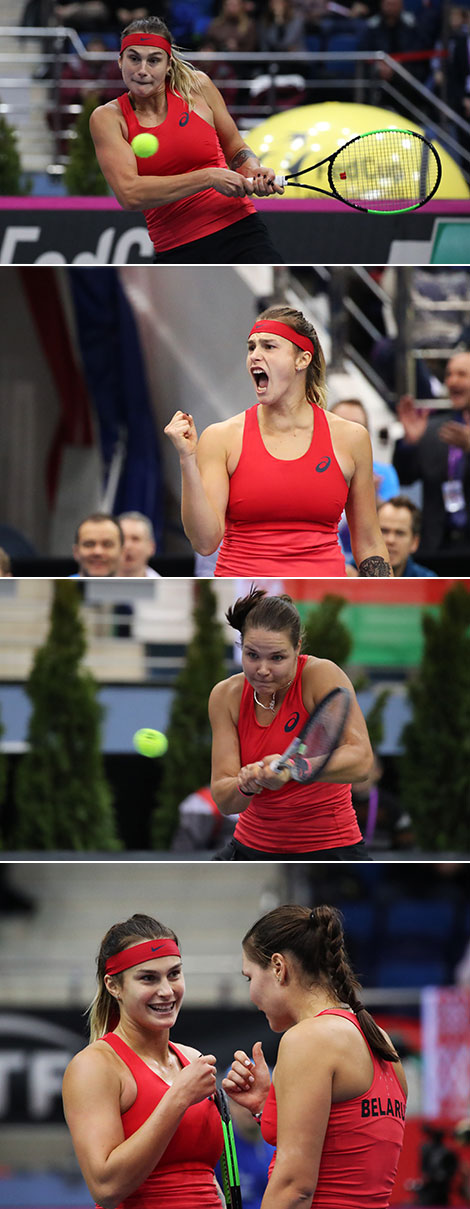Lidziya Marozava and Aryna Sabalenka