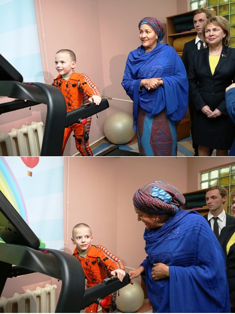 UN Deputy Secretary General Amina Mohammed visits Belarusian rehabilitation center for children with disabilities