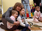 Mariya Silyuk and her granddaughter Ulyana