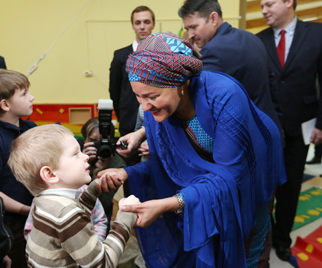 UN Deputy Secretary General Amina Mohammed visits Belarusian rehabilitation center for children with disabilities