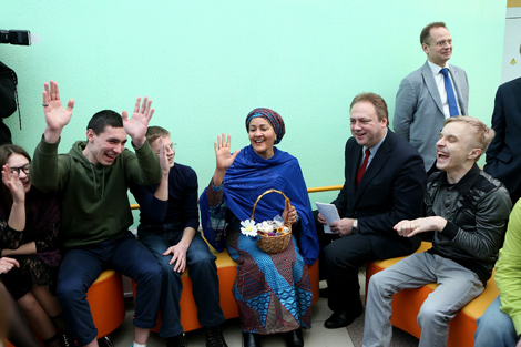 UN Deputy Secretary General Amina J. Mohammed visits the Belarusian rehabilitation center for children with disabilities