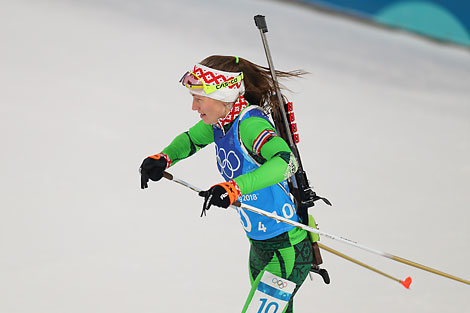 Leader of the Belarusian national team Darya Domracheva
