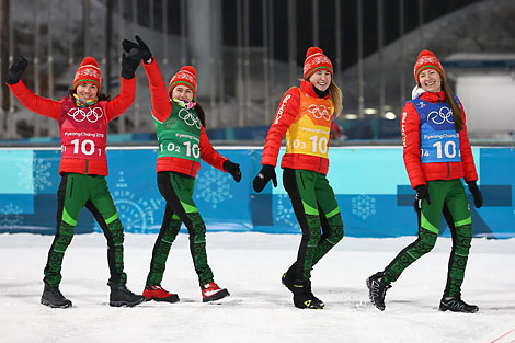 Беларускія біятланісткі перамаглі ў эстафеце на Алімпіядзе-2018