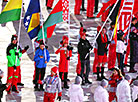 Сборная Беларуси на церемонии закрытия Олимпийских игр-2018 в Пхёнчхане