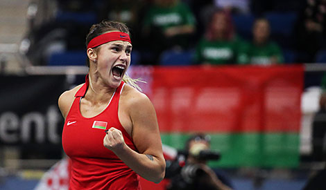 2018 Fed Cup quarterfinal: Aryna Sabalenka vs Antonia Lottner