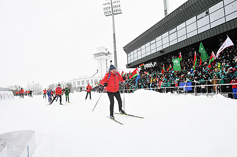 2018年在劳比奇举行的共和国青少年儿童冬季两项“雪地狙击手”比赛决赛