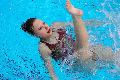 Synchronized swimming competitions in Brest 