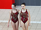 Synchronized swimming competitions in Brest 