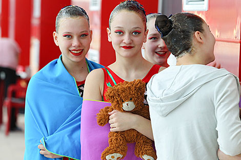 Synchronized swimming competitions in Brest 