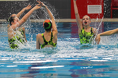 Synchronized swimming competitions in Brest 
