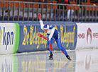 Angelina Golikova (Russia) competes in the Ladies 500m