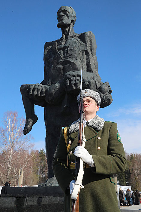 Commemorative event in the Khatyn Memorial