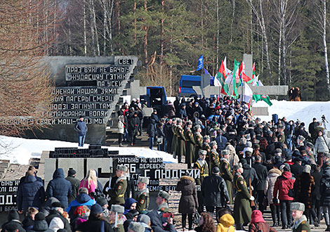 Commemorative event in the Khatyn Memorial