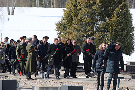 Commemorative event in the Khatyn Memorial