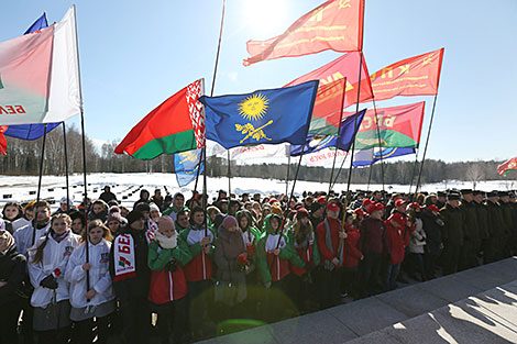 Commemorative event in the Khatyn Memorial