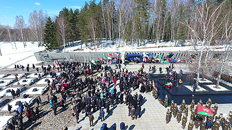 Commemorative event in the Khatyn Memorial