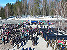 Commemorative event in the Khatyn Memorial