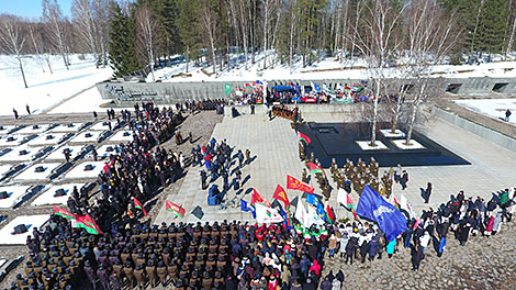 Commemorative event in the Khatyn Memorial