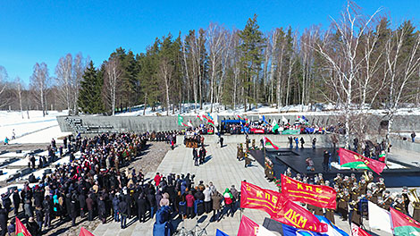 Commemorative event in the Khatyn Memorial