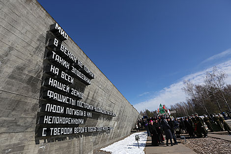 Commemorative event in the Khatyn Memorial