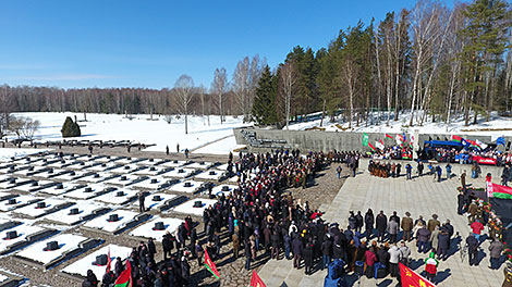 Commemorative event in the Khatyn Memorial