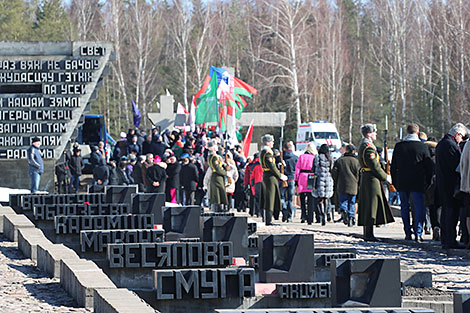 Commemorative event in the Khatyn Memorial