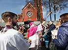 Archbishop Metropolitan of Minsk and Mogilev Tadeusz Kondrusiewicz blesses Easter food