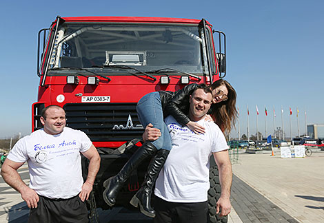 Belarus' strongmen Alexander Kurak and Ruslan Bagirov