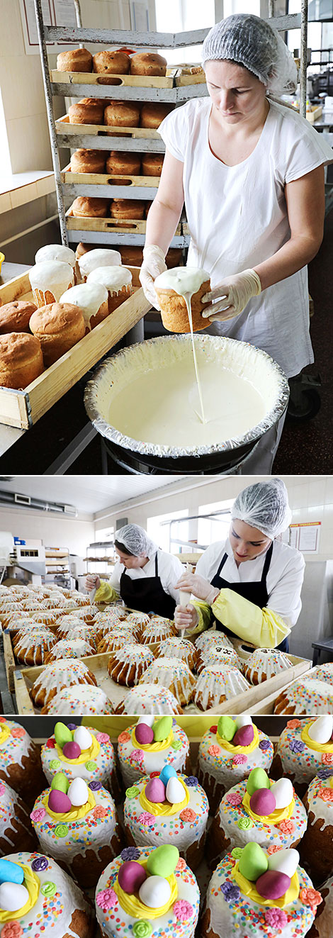 Easter cakes from Vitebskkhlebprom bakery 