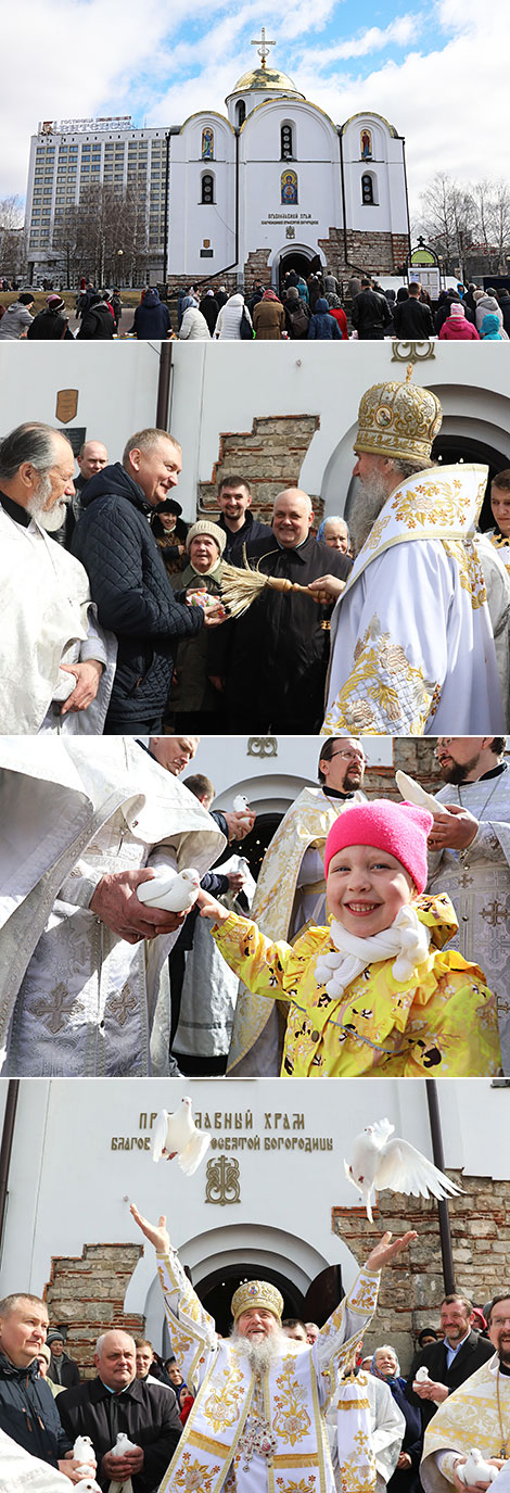 Orthodox believers celebrate the Annunciation