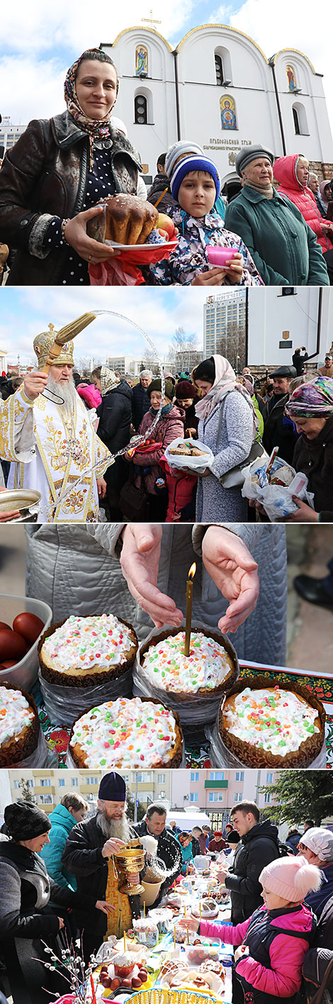 Belarusian Orthodox Christians celebrate Easter 