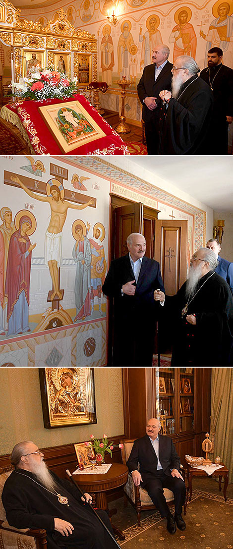 Alexander Lukashenko and Metropolitan Filaret