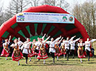 The music band Belye Rosy performs during the opening ceremony of the Neman Spring festival