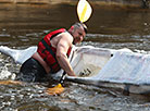 The kayaking coach Vasily Kalach presents a self-made kayak