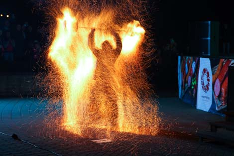 BrestFest fire show