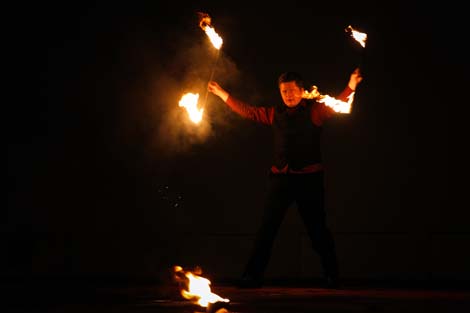 BrestFest fire show
