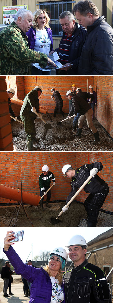 Субботник на территории дворцово-паркового комплекса Святск