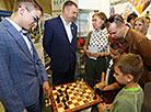 
"Chess Battles" are held at the BELTA stand at the expo Mass Media in Belarus 