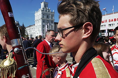 Парад духовых оркестров в Минске 