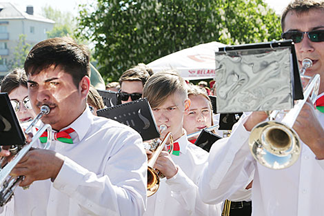Парад духовых оркестров в Минске 