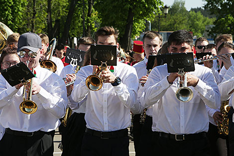 Парад духовых оркестров в Минске 
